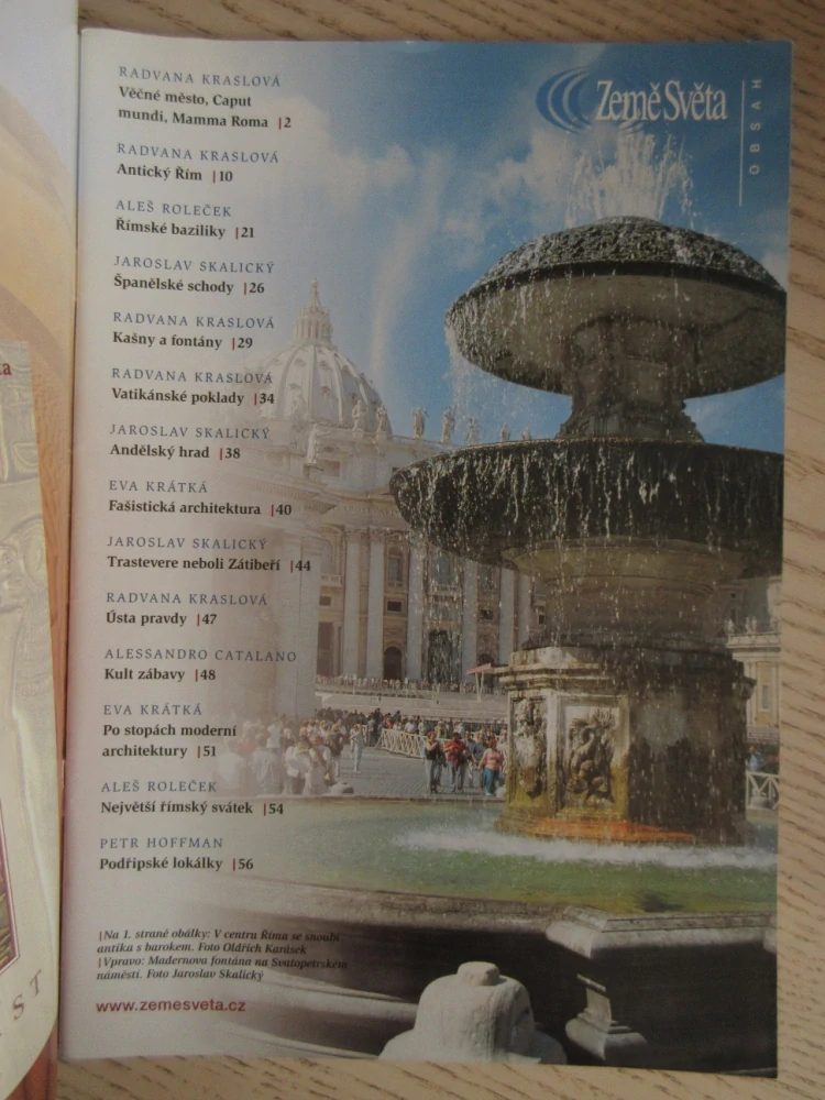 ZEMĚ SVĚTA PROSINEC/2005 - ŘÍM, **an