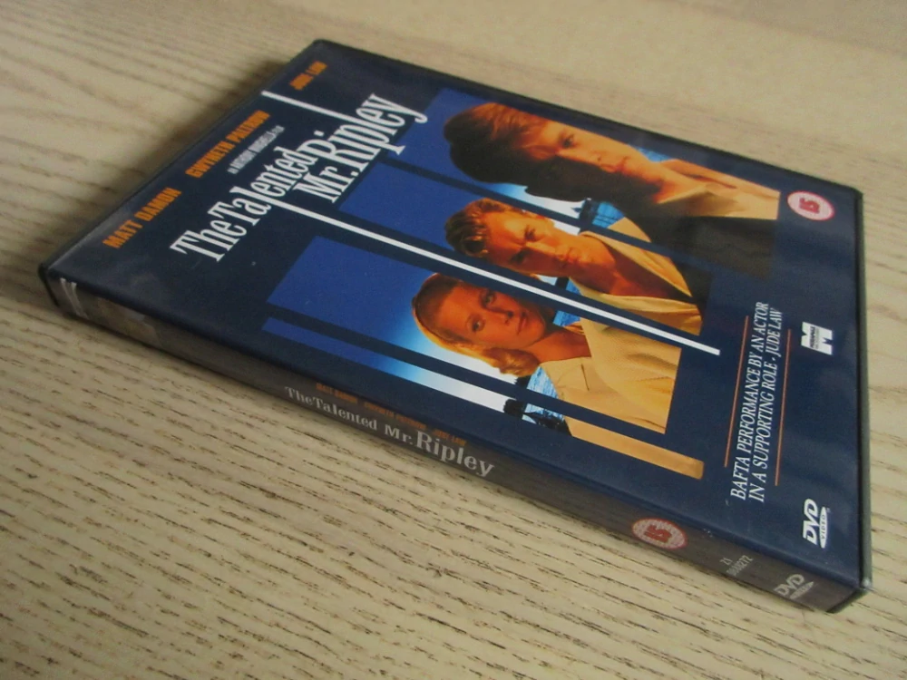 TALENTOVANÝ PAN RIPLEY, M. DAMON, G. PALTROW, GB OBAL, ČESKÁ VERZE, DVD FILM