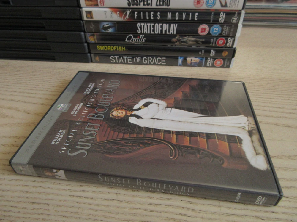 SUNSET BOULEVARD, W. HOLDEN, G. SWANSON, E. VON STROHEIM, DVD FILM