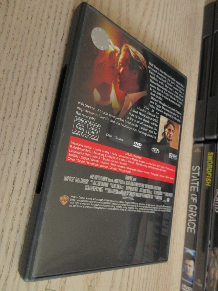 DOKONALÁ VRAŽDA, M. DOUGLAS, G. PALTROW, V. MORTENSEN, DVD FILM