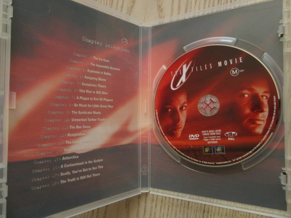 AKTA X, D. DUCHOVNY, G. ANDERSON, DVD FILM