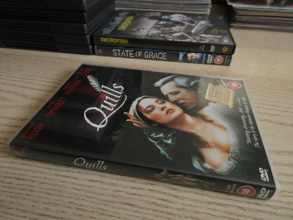 QUILLS, G. RUSH, K. WINSLET, J. PHOENIX, DVD FILM