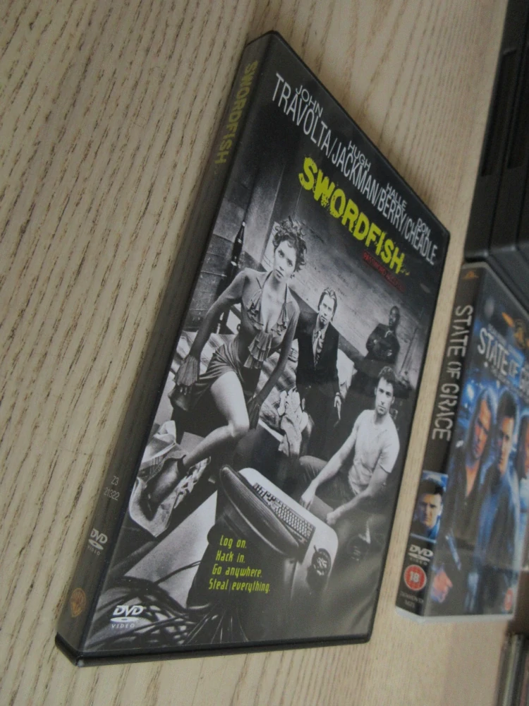 SWORDFISH: OPERACE HACKER, J. TRAVOLTA, H. JACKMAN, D. CHEADLE, DVD FILM