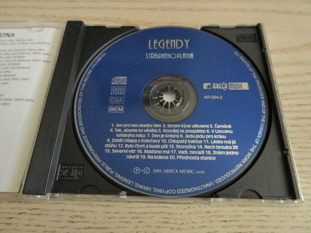 LEGENDY STŘÍBRNÉHO PLÁTNA, PÍSNIČKY Z ČESKÝCH FILMŮ, CD HUDBA