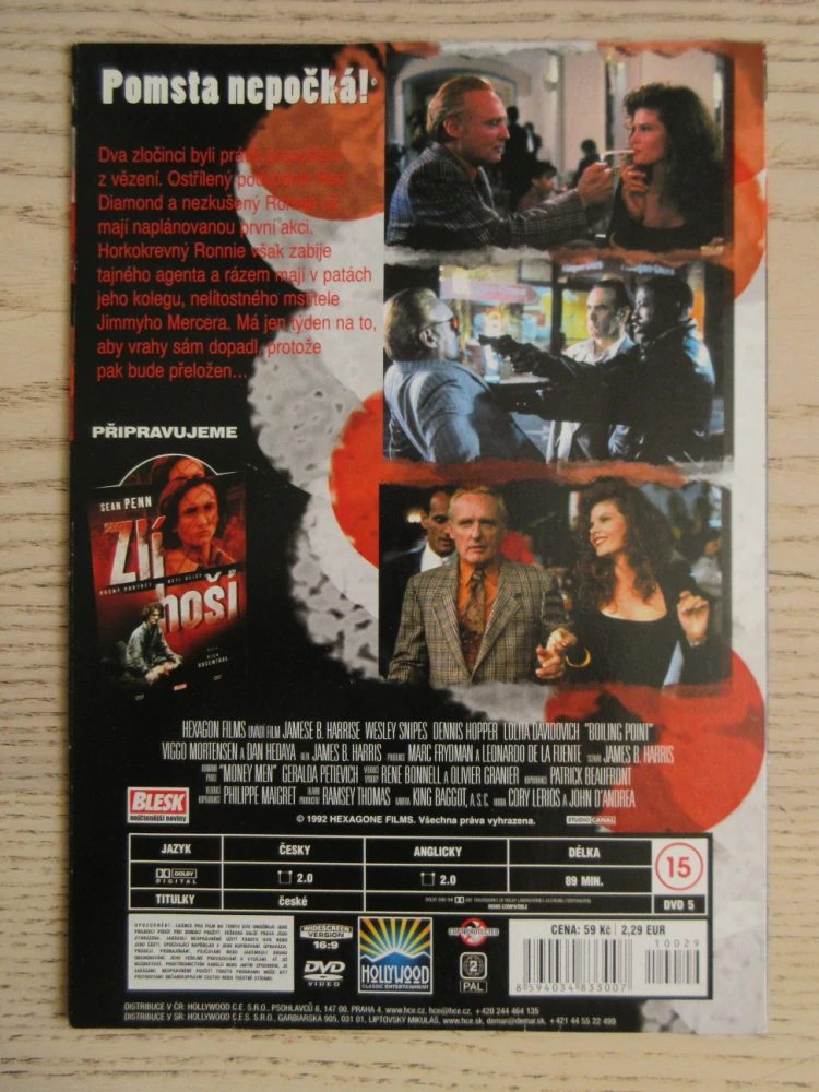 BOD VARU, W. SNIPES, D. HOPPER, DVD FILM