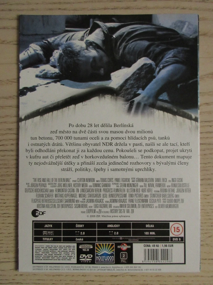 PÁD BERLÍNSKÉ ZDI, DVD FILM
