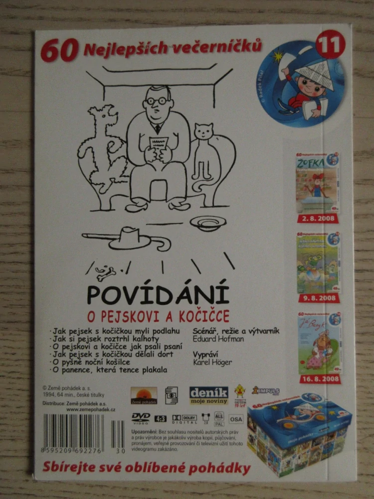 POVÍDÁNÍ O PEJSKOVI A KOČIČCE, K. HOGER, DVD FILM