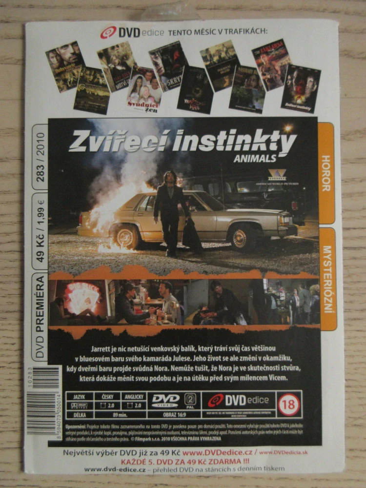 ZVÍŘECÍ INSTINKTY, N. ADREWS, M. BLUCAS, N. AYCOX, DVD FILM