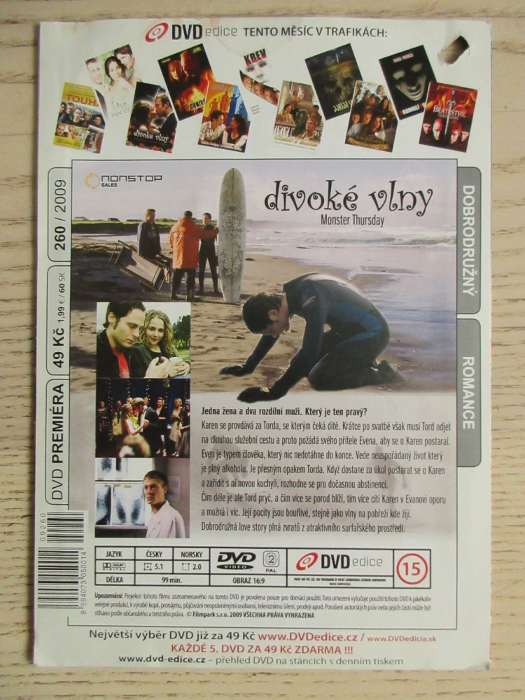 DIVOKÉ VLNY, S. SALLOMONSEN, K. BODNIA, DVD FILM
