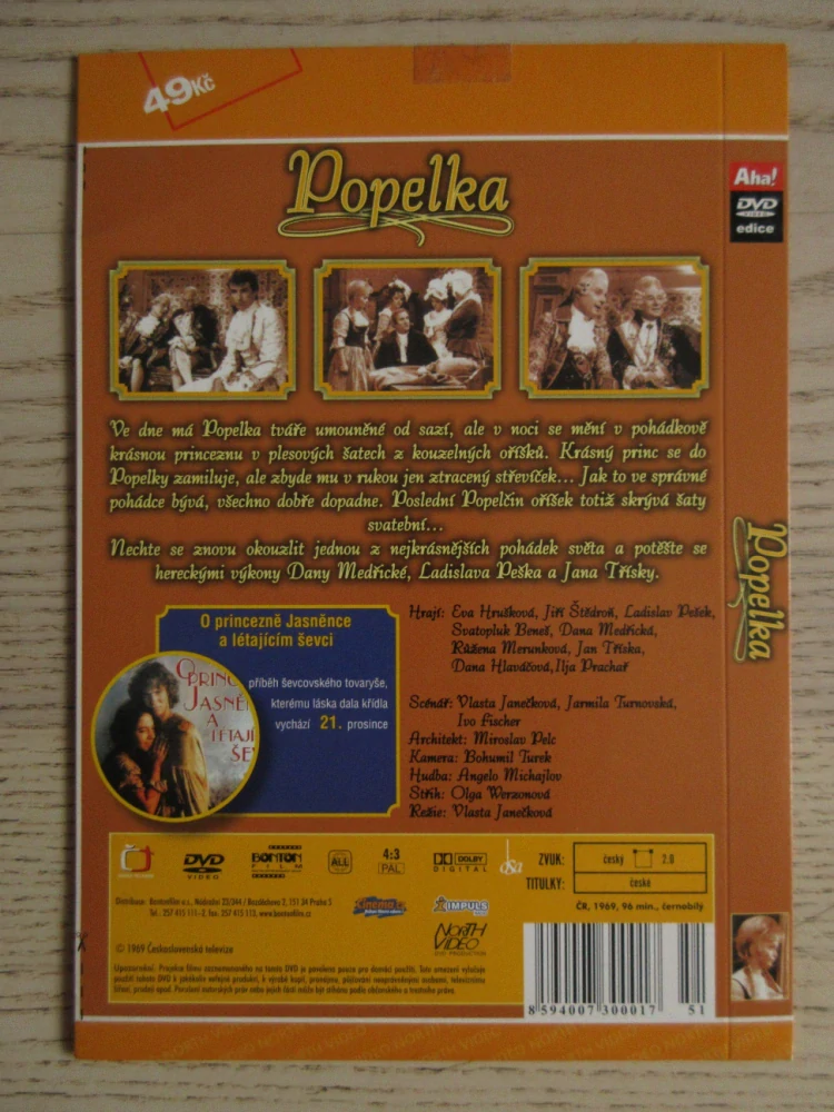 POPELKA, E. HRUŠKOVÁ, J. TŘÍSKA, DVD FILM ČR
