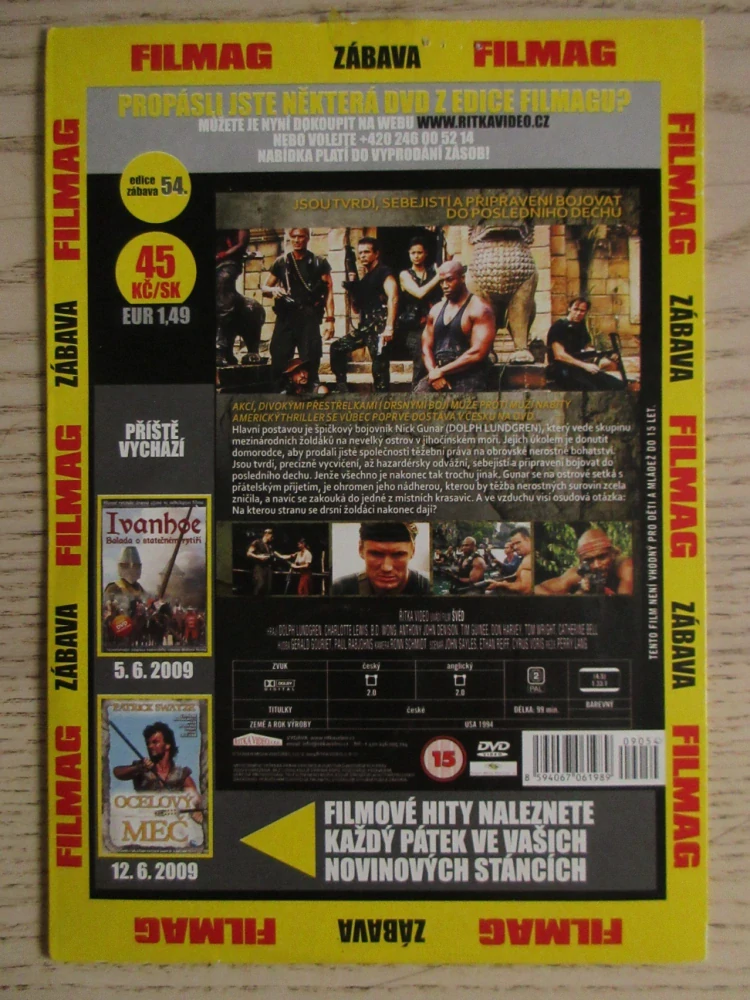 ŠVÉD, D. LUNDGREN, DVD FILM