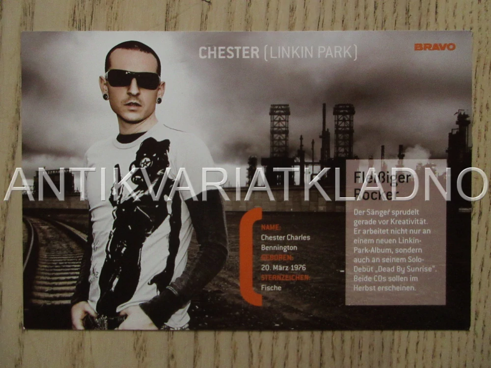 AUTOGRAM BENNINGTON CHESTER, KARTIČKA BRAVO