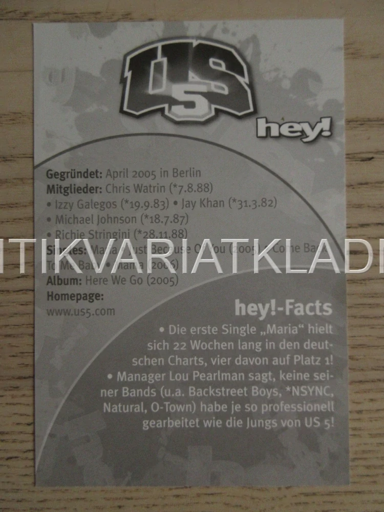 US5, KARTIČKA BRAVO