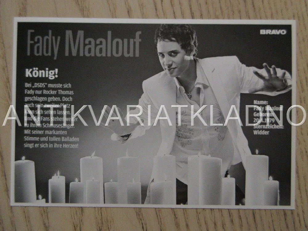 AUTOGRAM MAALOUF, KARTIČKA BRAVO