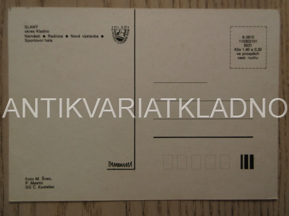 SLANÝ, NÁMĚSTÍ, RADNICE, NOVÁ VÝSTAVBA, SPORTOVNÍ HALA, OKRES KLADNO, POHLEDNICE 732