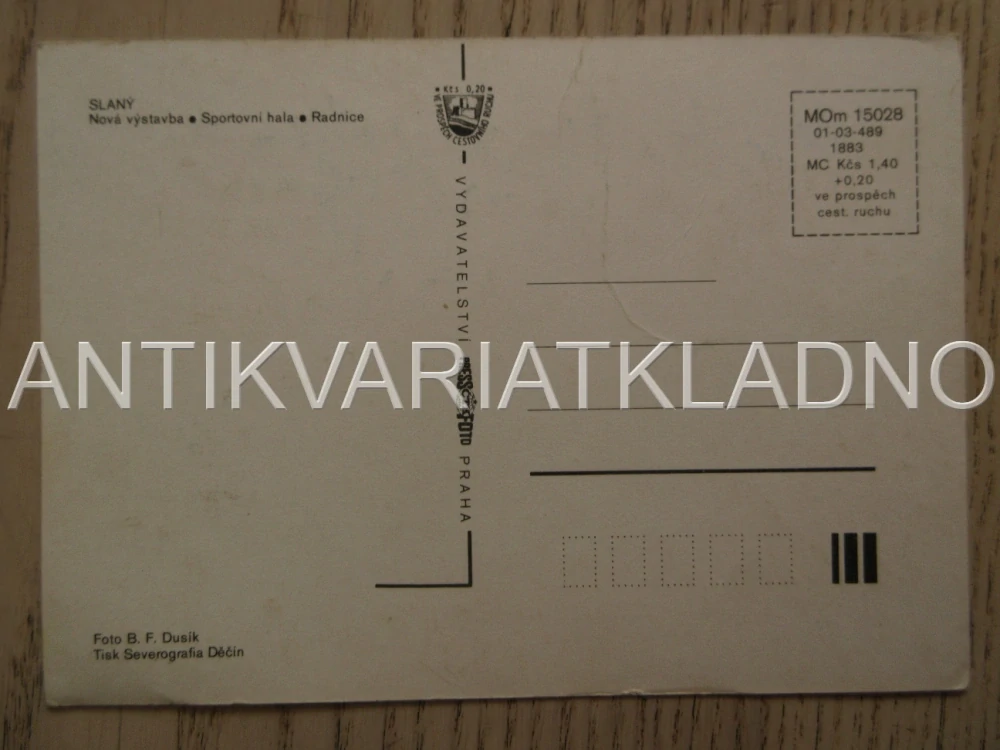 SLANÝ, NOVÁ VÝSTAVBA, SPORTOVNÍ HALA, RADNICE, OKRES KLADNO, POHLEDNICE 735