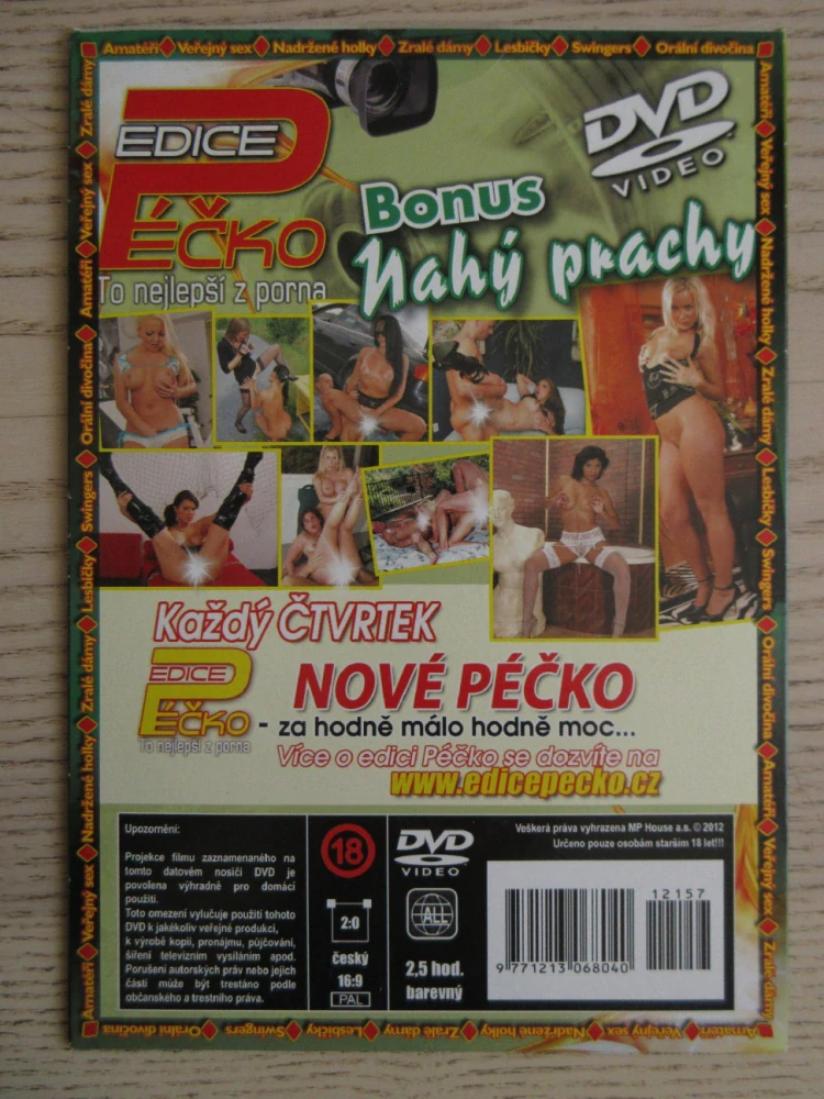EDICE PÉČKO 157., TO NEJLEPŠÍ Z PORNA, BONUS NAHÝ PRACHY, DVD FILM