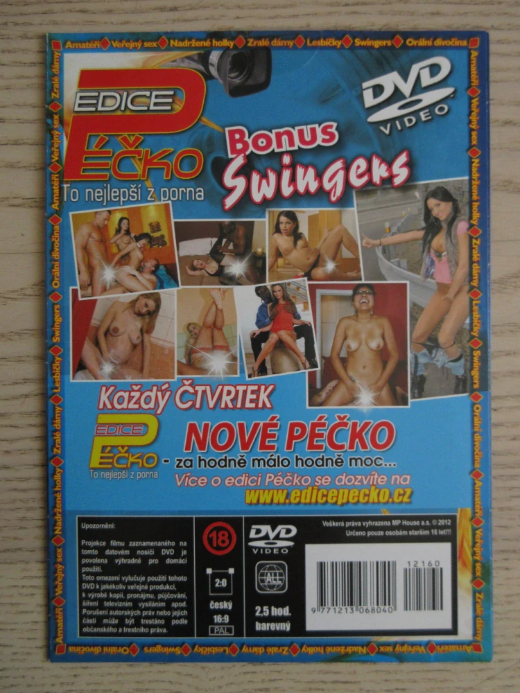 EDICE PÉČKO 160., TO NEJLEPŠÍ Z PORNA, BONUS SWINGERS, DVD FILM