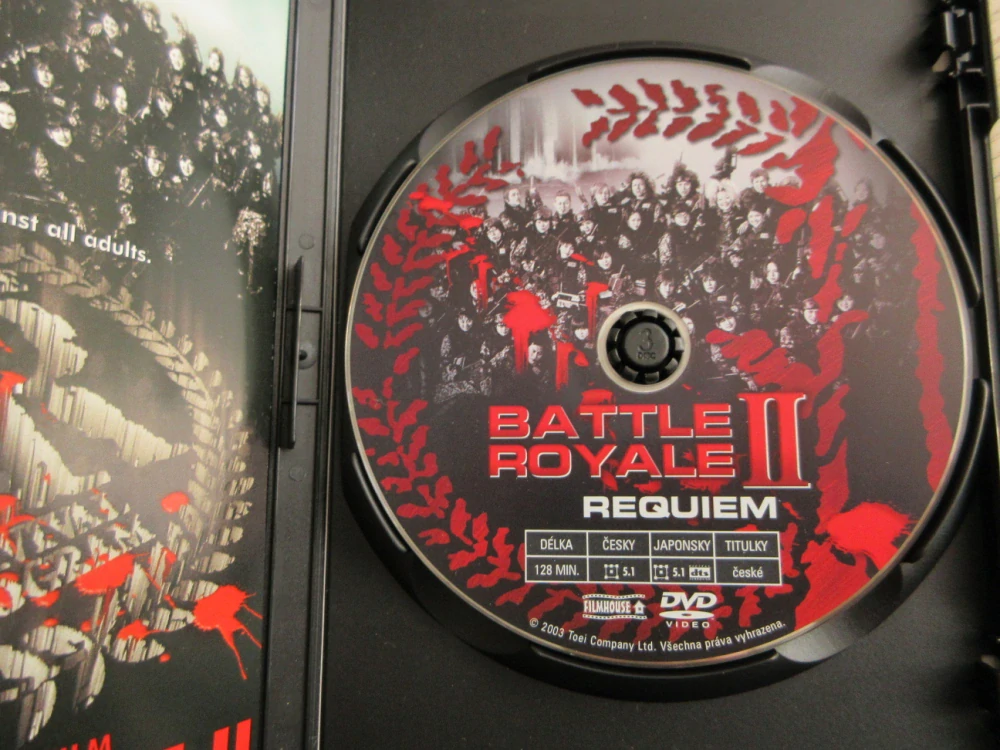 BATTLE ROYALE, GB OBAL, ČESKÁ VERZE, 2X, DVD FILM
