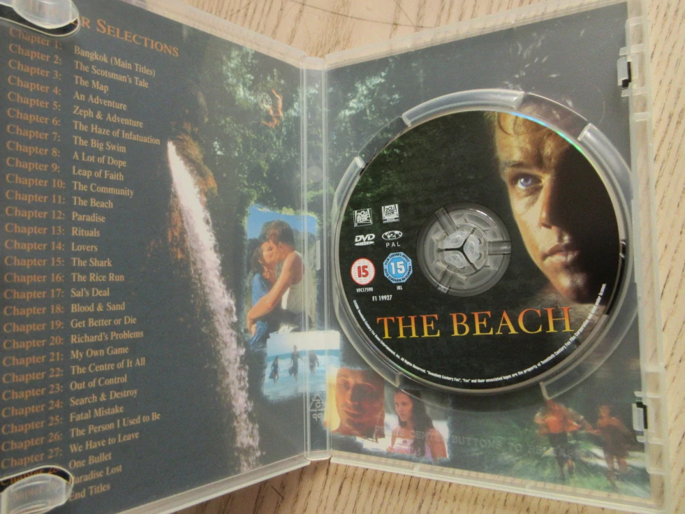 PLÁŽ, DI CAPRIO, GB OBAL, ČESKÉ TITULKY, DVD FILM