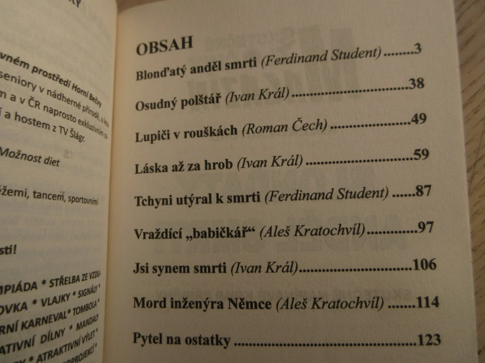 MAGAZÍN SKUTEČNÉ ZLOČINY, BLONĎATÝ ANDĚL SMRTI, **an