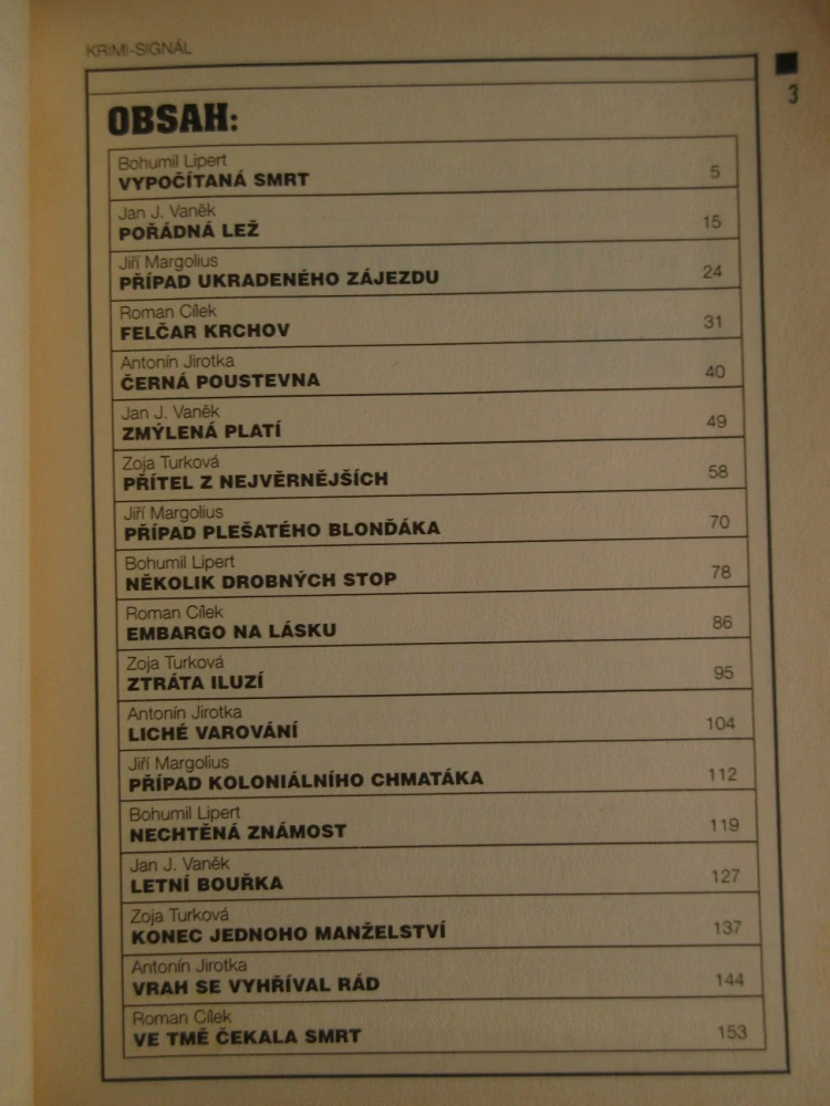 ČERNÁ PUSTEVNA A DALŠÍ KRIMINÁLNÍ PŘÍBĚHY, 3/99, **an