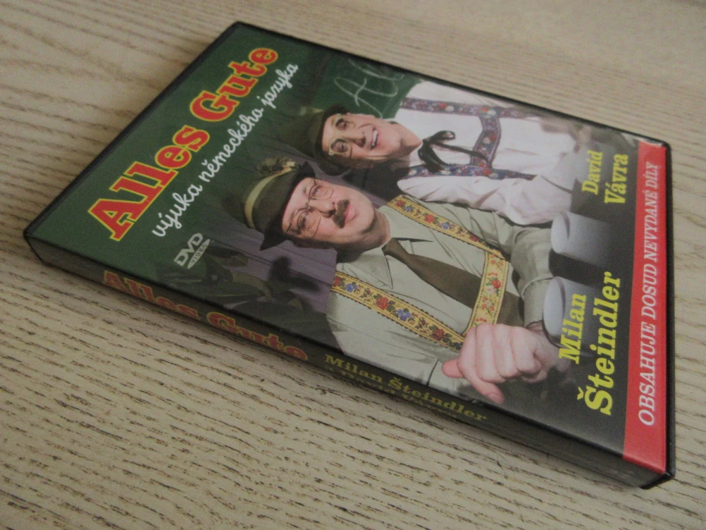 ALLES GUTE, VÝUKA NĚMECKÉHO JAZYKA, MILAN ŠTEINDLER, DAVID VÁVRA, DVD FILM