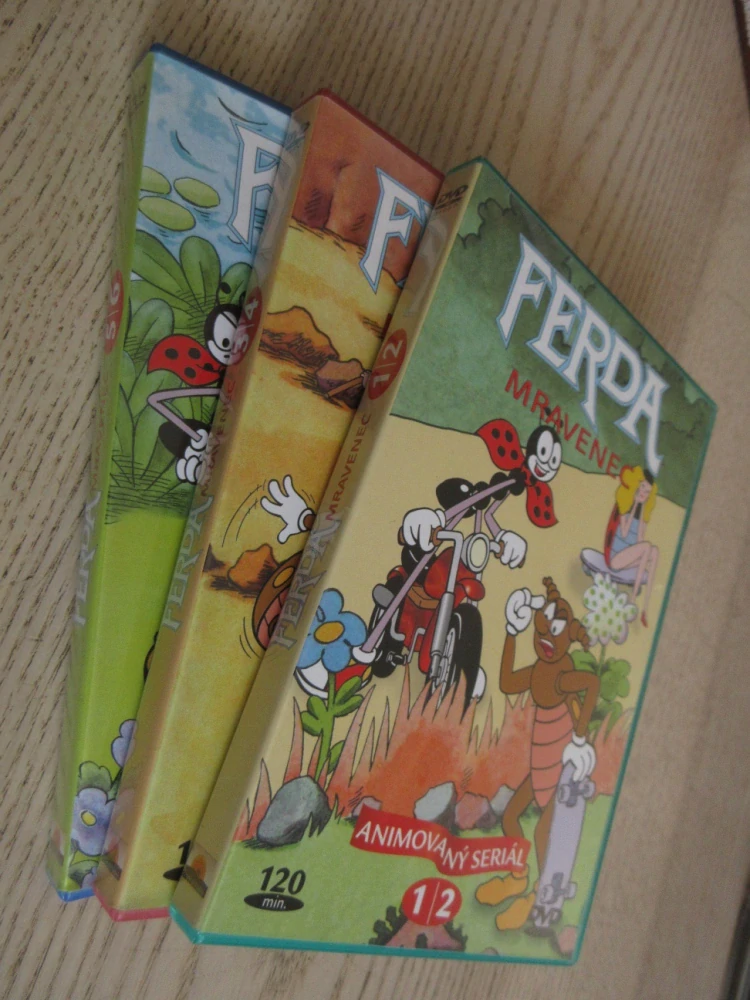 FERDA MRAVENEC 1/2, 3/4, 5/6  3X DVD FILM
