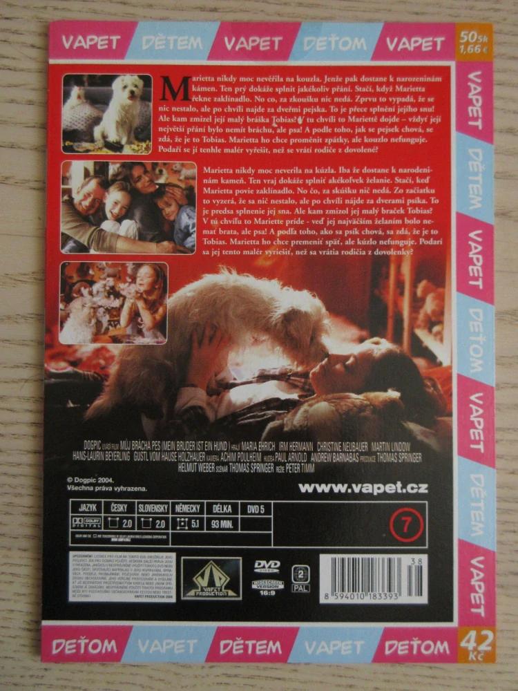 MŮJ BRÁCHA PES, DVD FILM