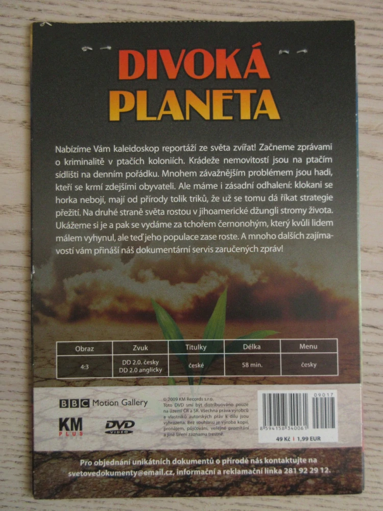 DIVOKÁ PLANETA, DVD DOKUMENT