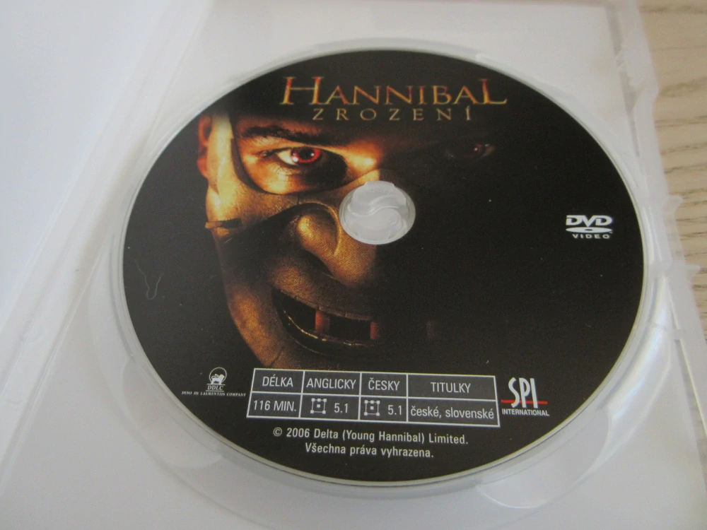 HANNIBAL ZROZENÍ, GB OBAL, ČESKÁ VERZE, DVD FILM