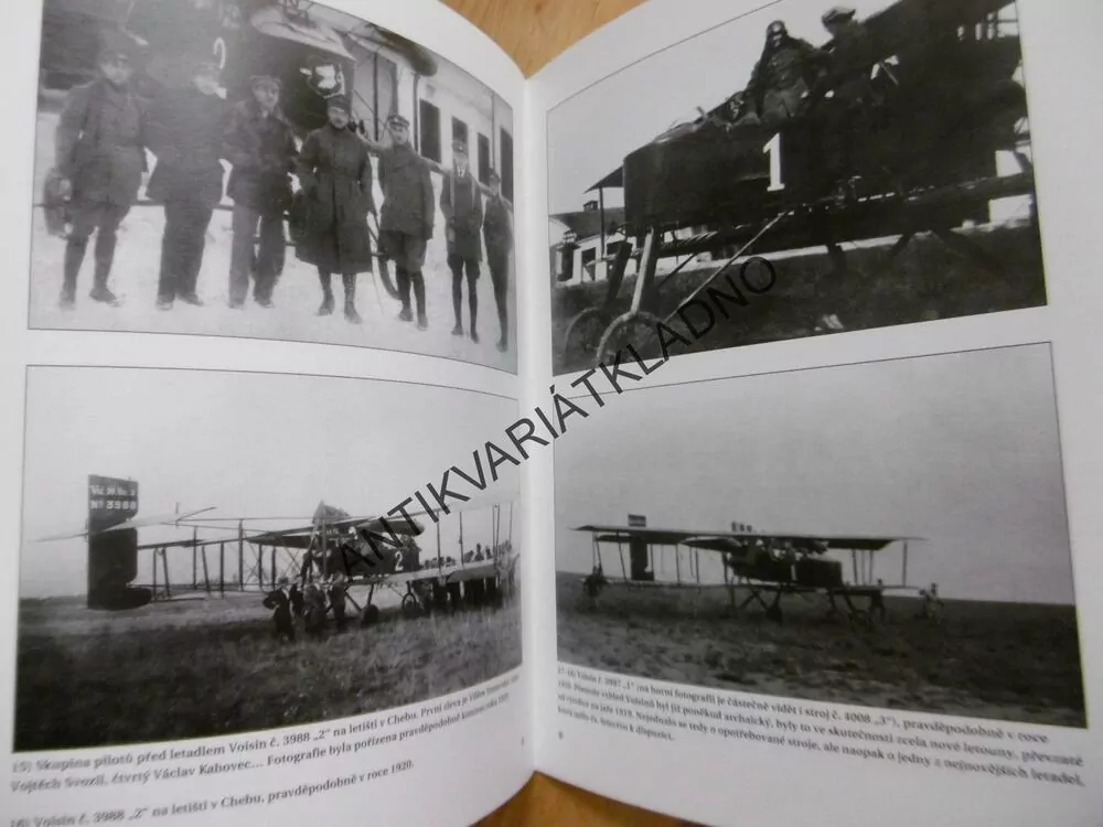 LETADLA VOISIN V ČESKOSLOVENSKU, HISTORICKÉ SEŠITY.