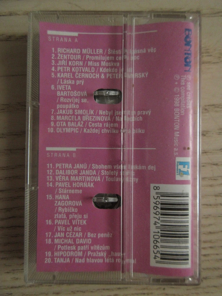 HITY ´89, KOTVALD, KORN, SMOLÍK, JANŮ, M.DAVID, AJ. , MC KAZETA