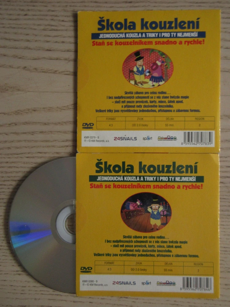 ŠKOLA KOUZLENÍ, DÍL 1.-2., 2 X DVD FILM