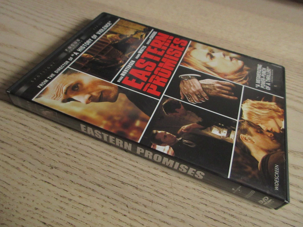 VÝCHODNÍ PŘÍSLIBY, V. MORTENSEN, V.CASSEL, GB OBAL, ČESKÁ VERZE, DVD FILM