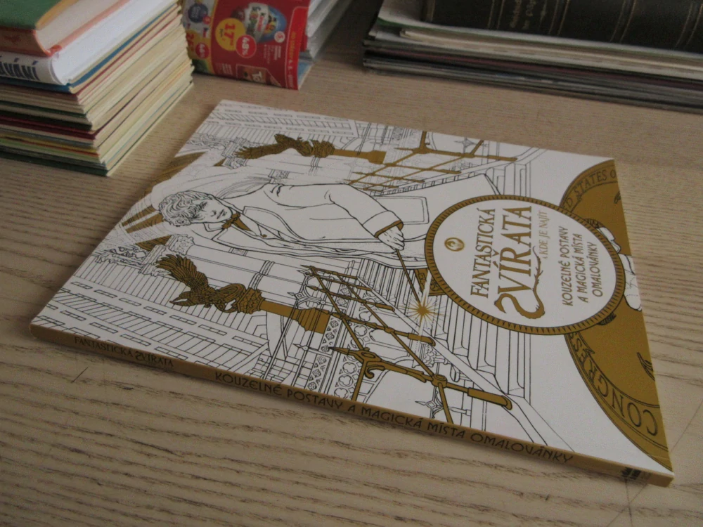 FANTASTICKÁ ZÍVÍŘATA A KDE JE NAJÍT, KOUZELNÉ POSTAVY A MAGICKÁ MÍSTA, OMALOVÁNKY, **an