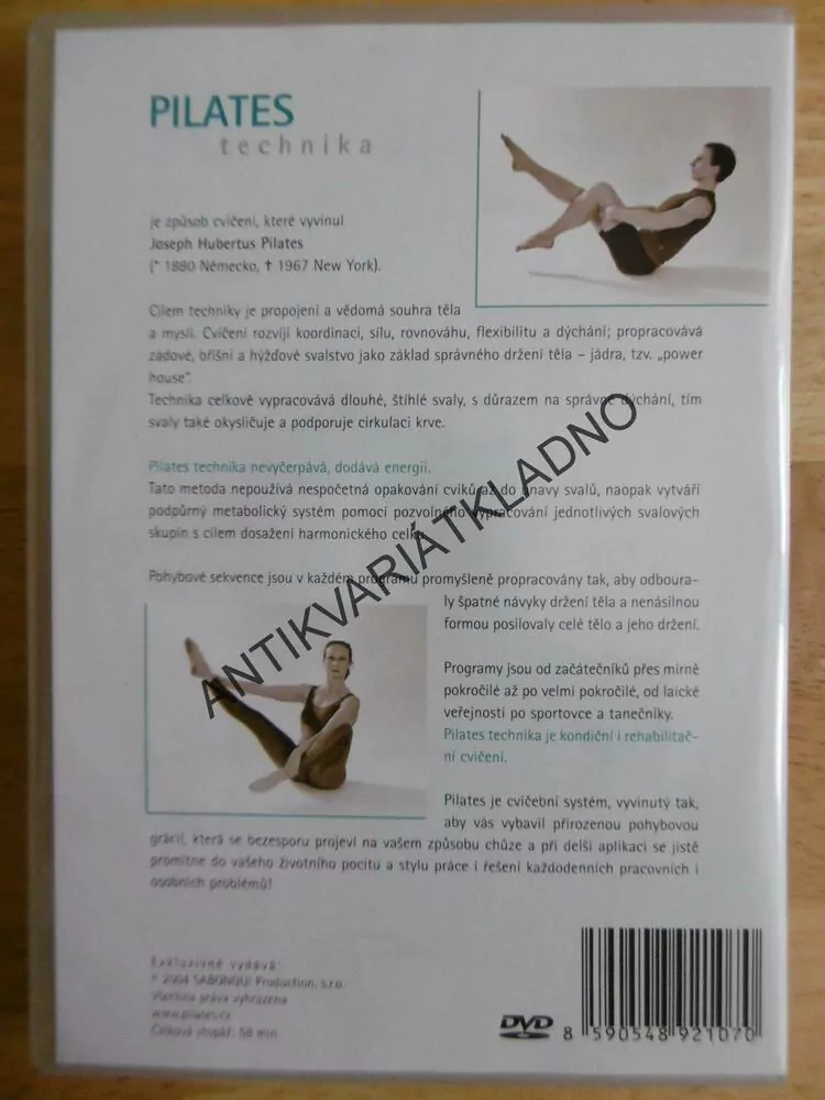 PILATES TECHNIKA, DVD FILM