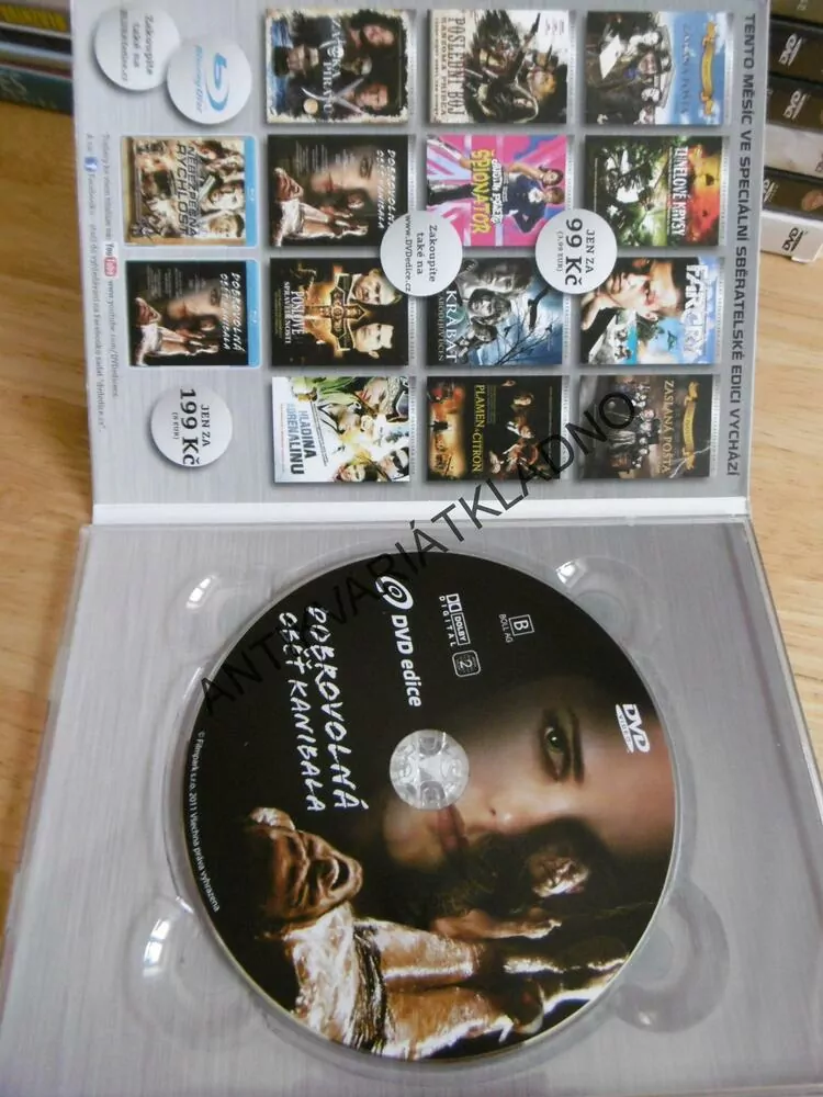 DOBROVOLNÁ OBĚŤ KANIBALA, DVD FILM