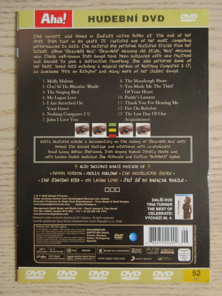 SINÉAD O'CONNOR, GOODNIGHT, THANK YOU, DVD HUDBA