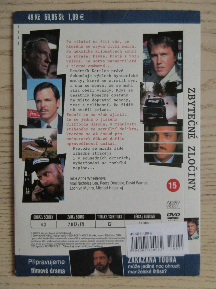 ZBYTEČNÉ ZLOČINY, THRILLER, DVD FILM 