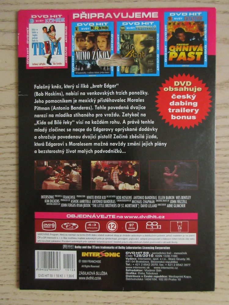 MALÍ VELCÍ PODVODNÍCI, BANDERAS, HOSKINS, DVD FILM