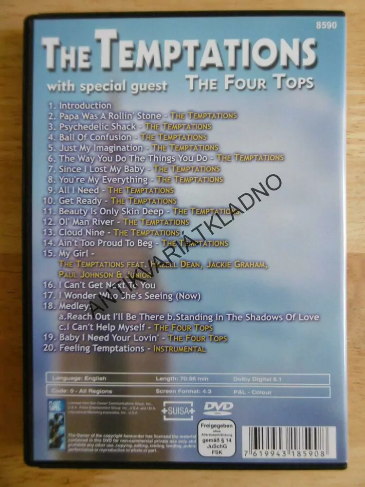 THE TEMPTATIONS, DVD FILM