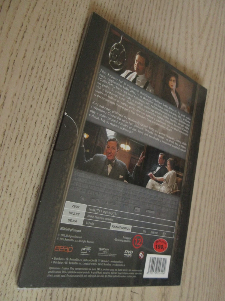 KRÁLOVA ŘEČ, C. FIRTH, G. RUSH, DVD FILM