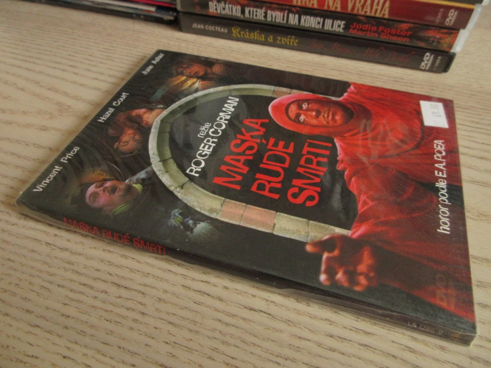 MASKA RUDÉ SMRTI, V. PRICE, H. COURT, J. ASHER, DVD FILM