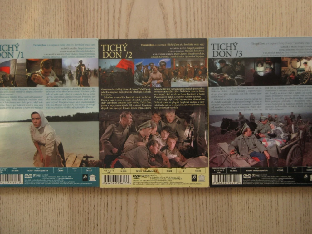 TICHÝ DON, 1-3, P. GLEBOV, E. BYSTRICKAJA, DVD FILM