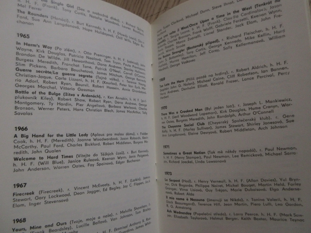 FONDA HENRY, FILMOVÝ SEŠIT, **an