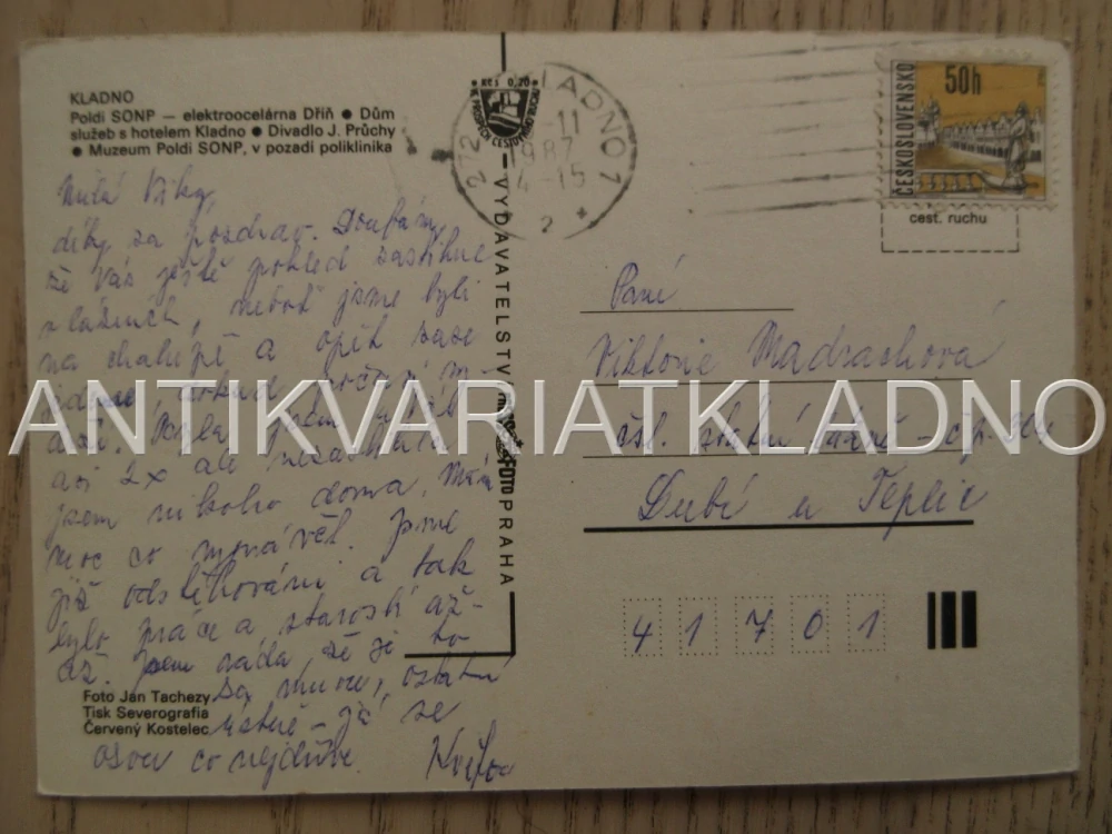 KLADNO, POLDI SONP - ELEKTROOCELÁRNA DŘÍŇ, DIVADLO J. PRŮCHY, MUZEUM POLDI SONP, HOTEL, OKRES KLADNO