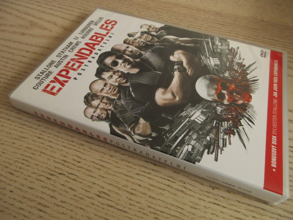 EXPENDABLES 2, POSTRADATELNÍ, STALLONE, DVD FILM + BONIS DVD