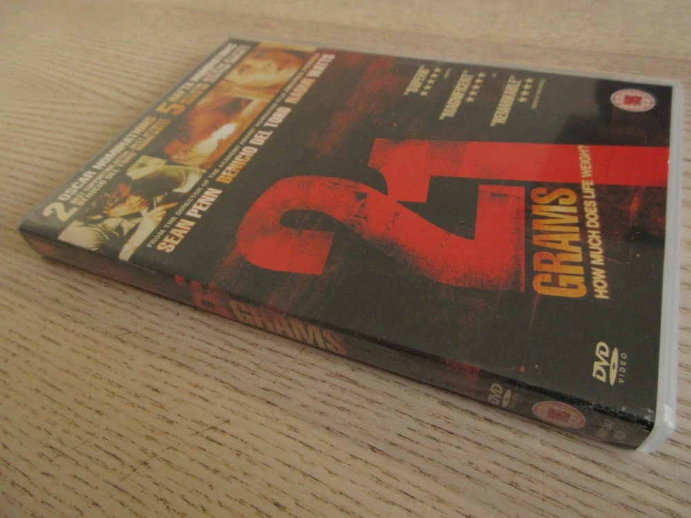 21 GRAMŮ, S.PENN, N.WATTS, GB OBAL, ČESKÉ DVD FILM