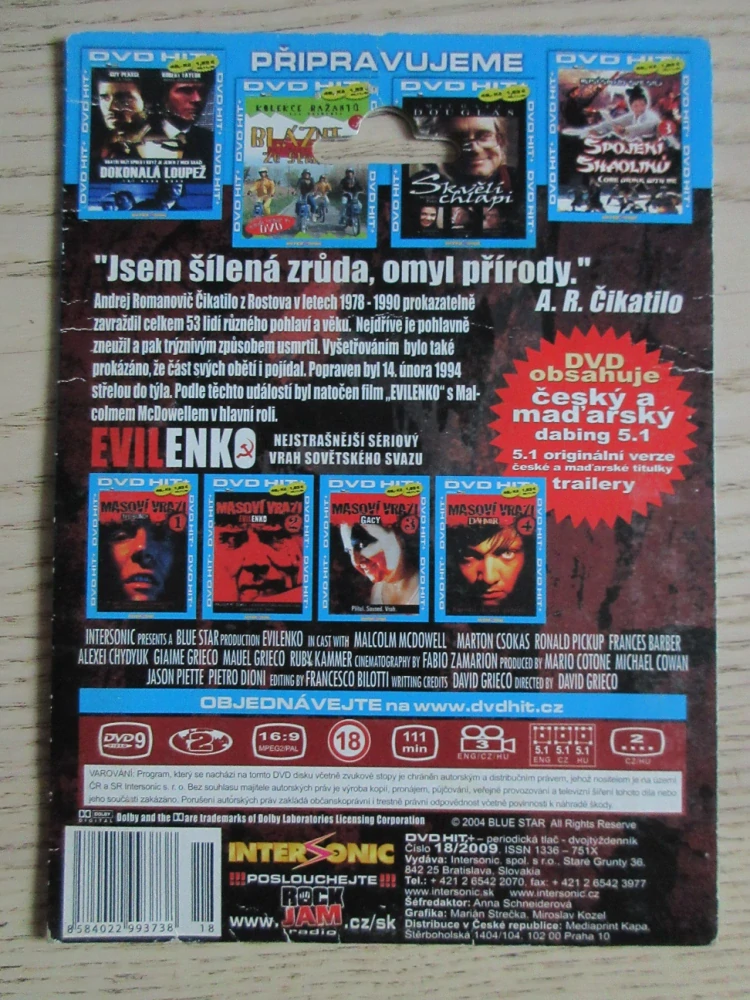 MASOVÍ VRAZI 2., EVILENKO, DVD FILM